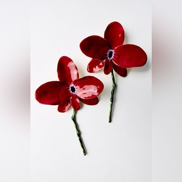 Flower statement earrings N1034 - Picture 1 of 5